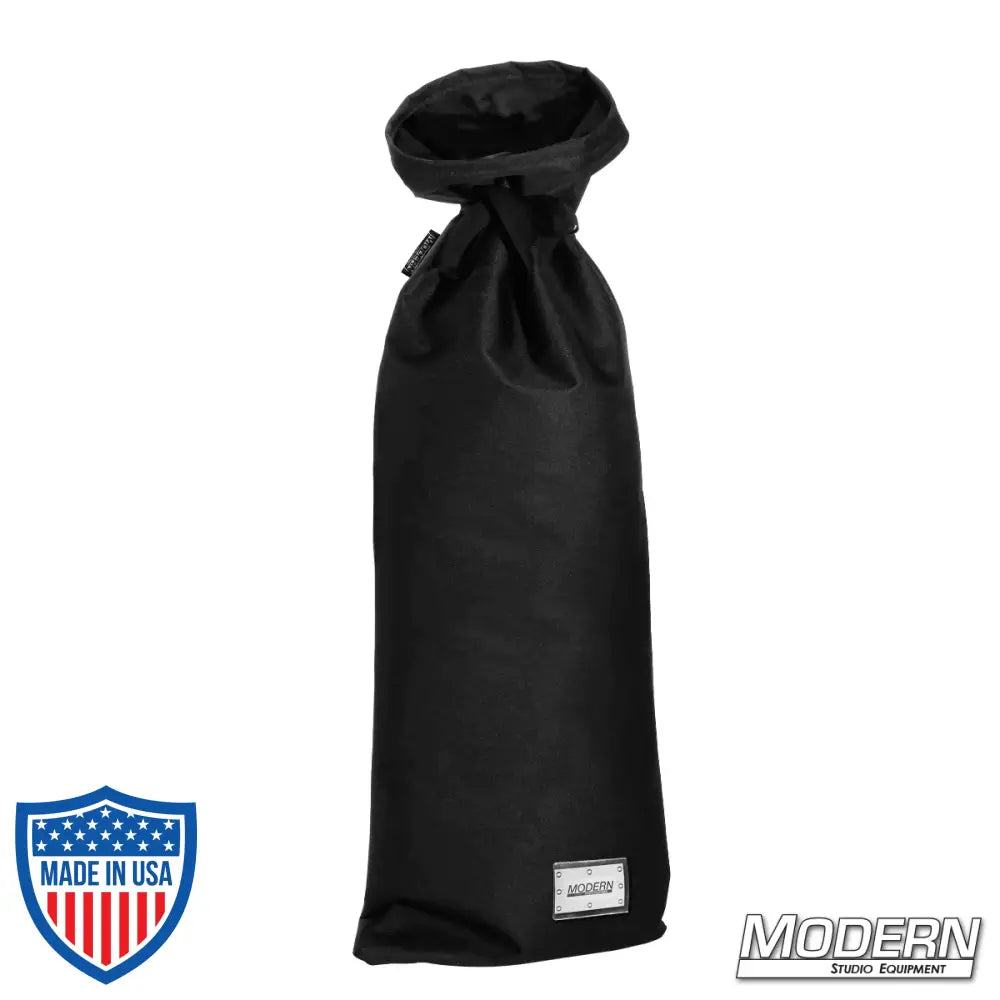 Black Underwater textile bag with label, used for film grip and rigging, 100% light-blocking, opaque, and waterproof.