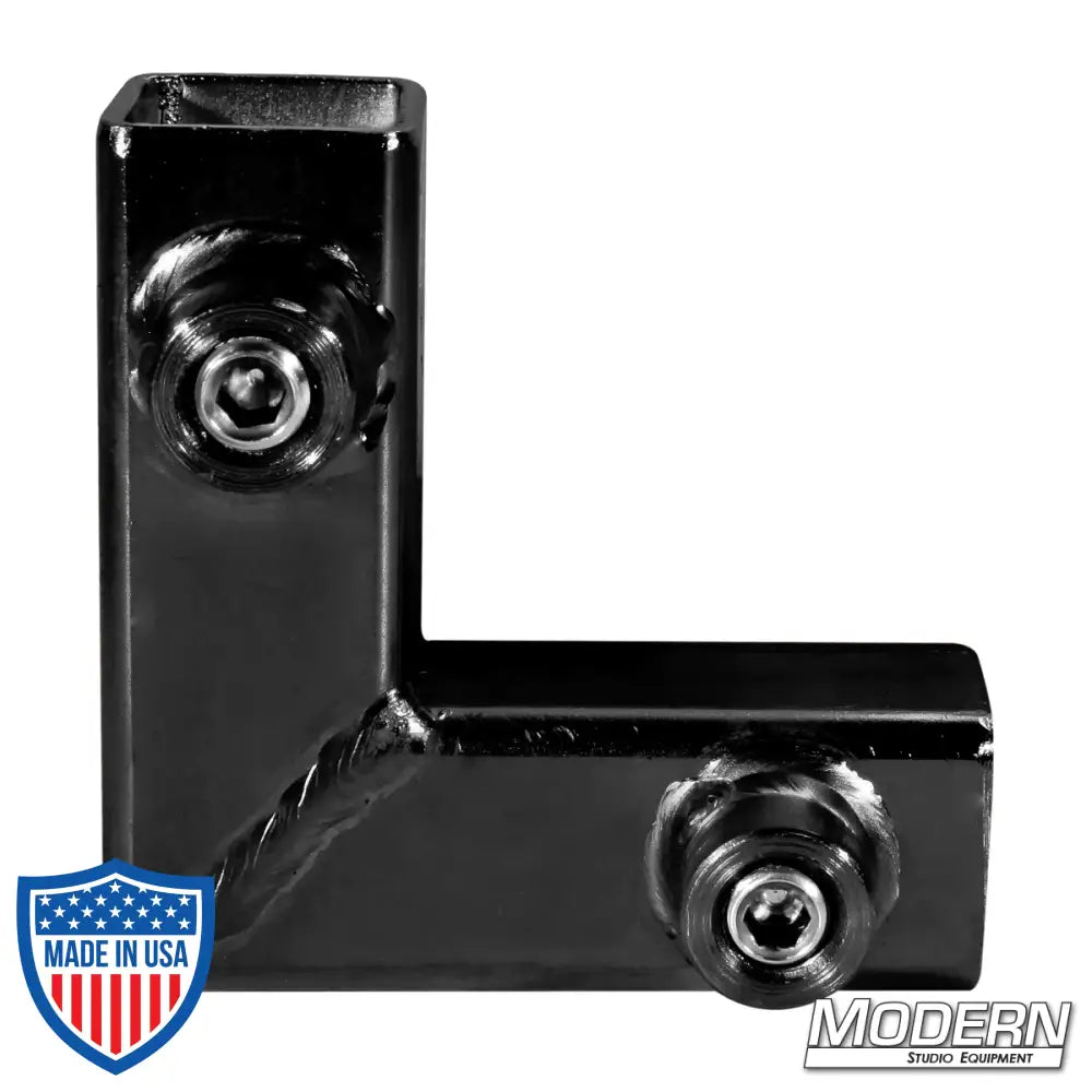 Corner For 3/4-Inch Square Tube - Black Zinc
