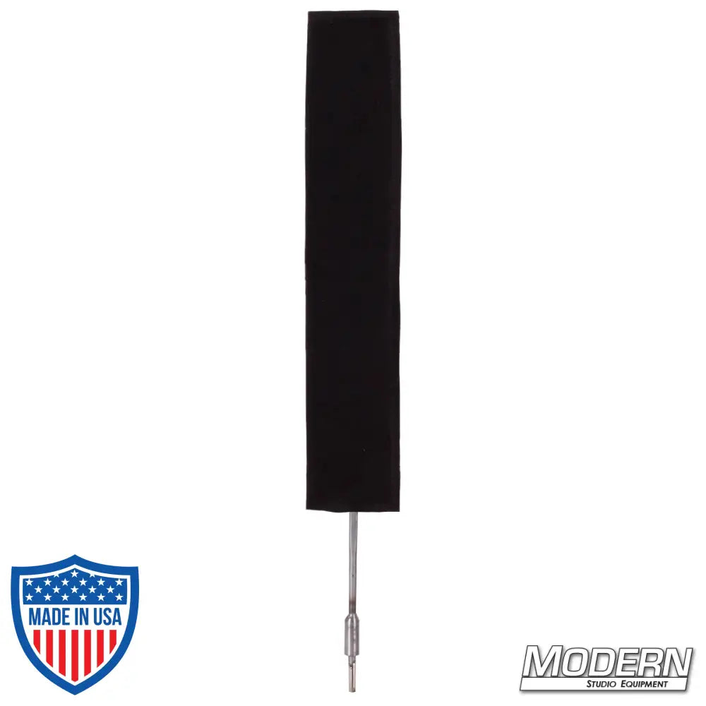 2" x 12" finger frame for film grip rigging, covered with fabric to reduce light without altering pattern or color temperature.