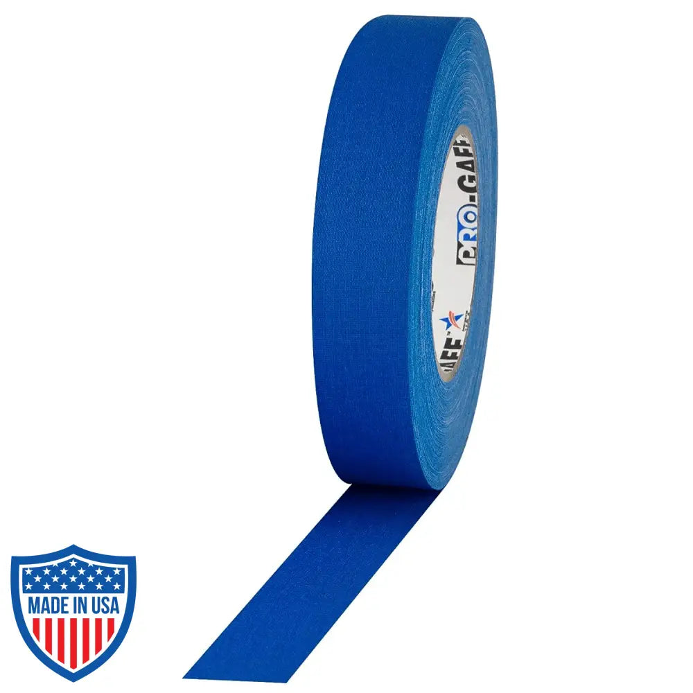 Pro Tapes 1-inch blue Gaff Tape for film, grip, and rigging applications.