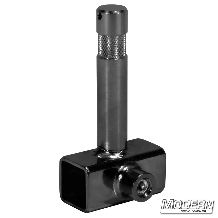Slider with Baby Pin for 3/4-inch Square Tube - Black Zinc