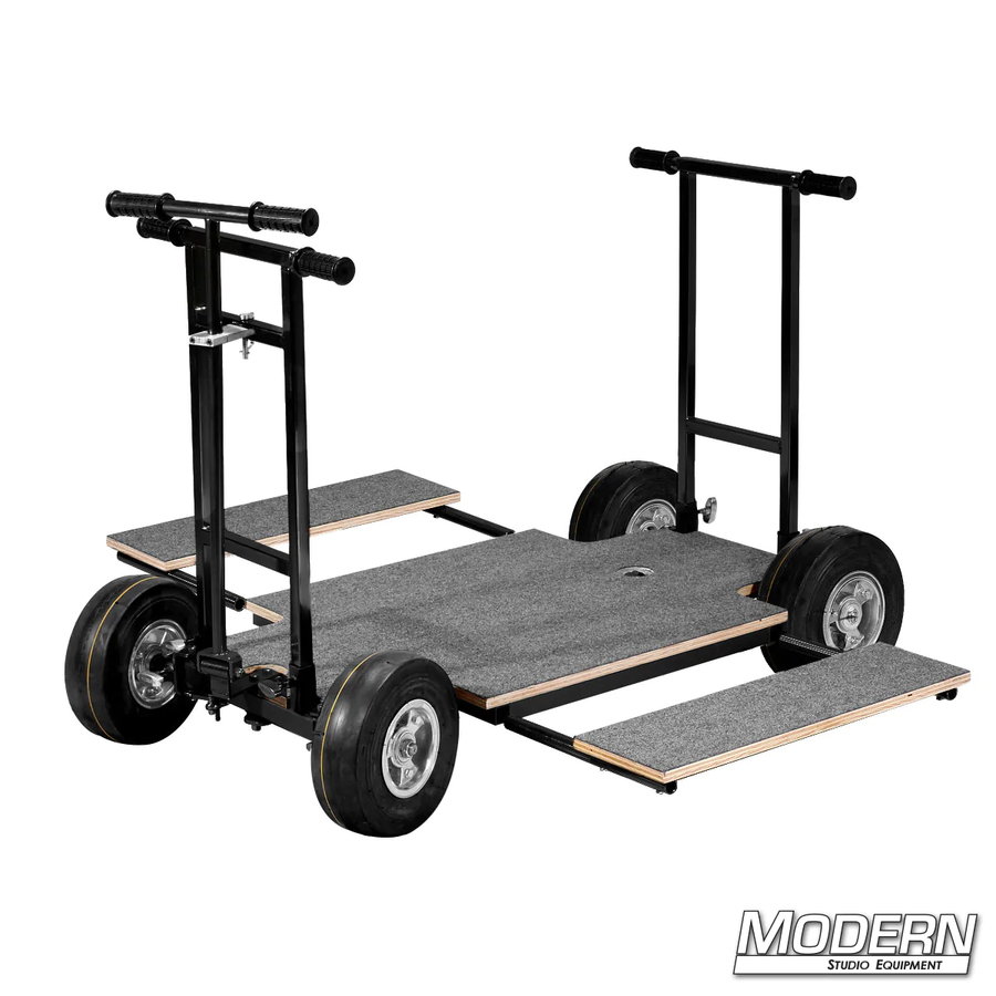 Doorway Dolly with Conventional Steering - Black Zinc