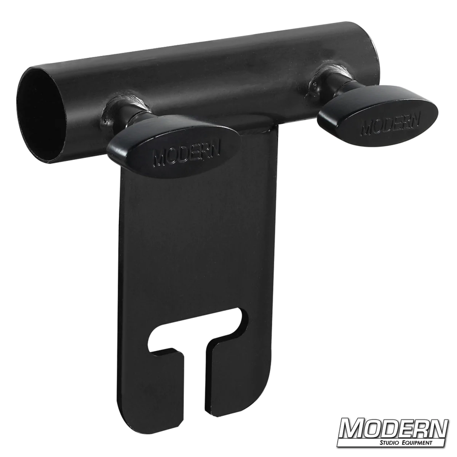 Ear for 1-inch Round Pipe - Black Zinc with T-Handles