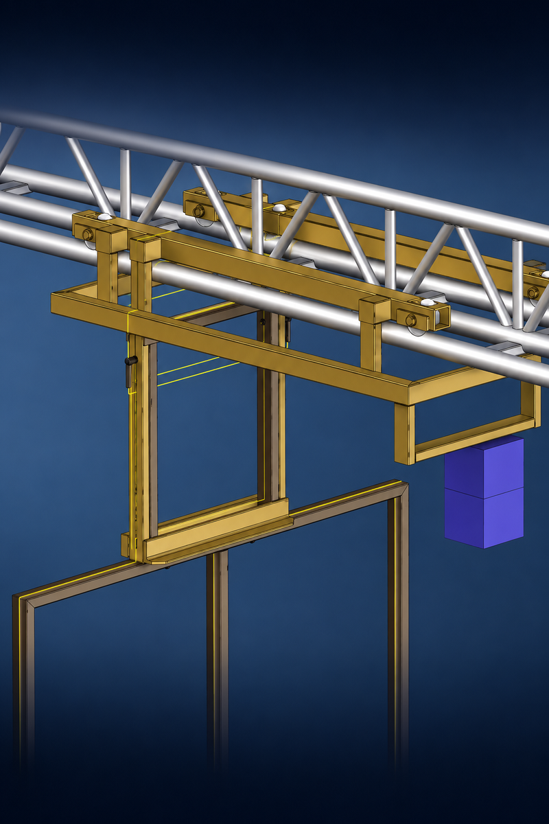 Custom Truss Camera Target System Design & Build for Commander — Atlanta, GA