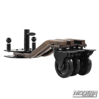 Rolling Spider Base for film grip and rigging with sturdy wheels, designed for stable and mobile support of lighting fixtures and equipment on set.