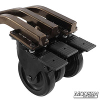 Rolling Spider Base for film grip and rigging with sturdy wheels for stable and mobile lighting equipment support on set.