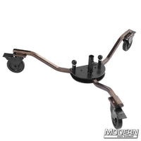 Sturdy Rolling Spider Base for film grip and rigging, providing a stable, mobile platform for lighting fixtures and equipment on set.