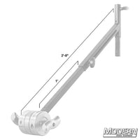 Telescoping Grip Helper Saver rigging device for film with 1 foot extension arm, 4-1/2 inch grip head, and Modern Studio Equipment logo