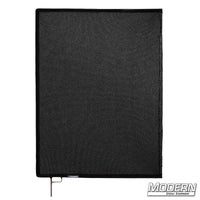 Black Triple Scrim with stainless steel frame, 1.8 stop material for film grip rigging. Reduces light without altering pattern or color temperature.