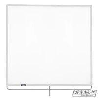 White China Silk Scrim 48"x48" with stainless steel frame, ideal for film grip and rigging, diffusing direct light sources.