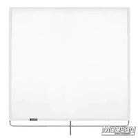 White Artificial 1/4 Stop Silk Scrim on Stainless Steel Frame for Film Grip Rigging - 48"x48"