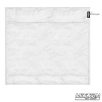 Silent 1/2 grid wag flag for film grip rigging, used with uncovered stainless wag flag frames.