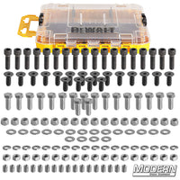 Nuts and Bolts Assortment Kit in DeWalt® Toughcase for film grip and rigging.