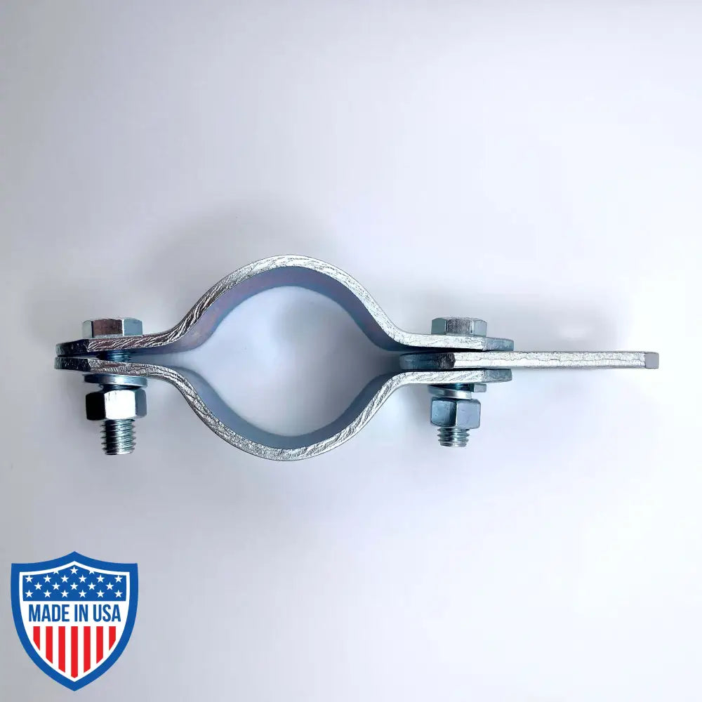 1-1/2-inch Pelican Batten Pipe Clamp for film grip rigging use in connecting speedrail or schedule 40 pipe to hanging chain, 180-degree tab swivel