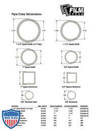 1-1/2’’ Speedrail® Aluminum Pipe Schedule 40