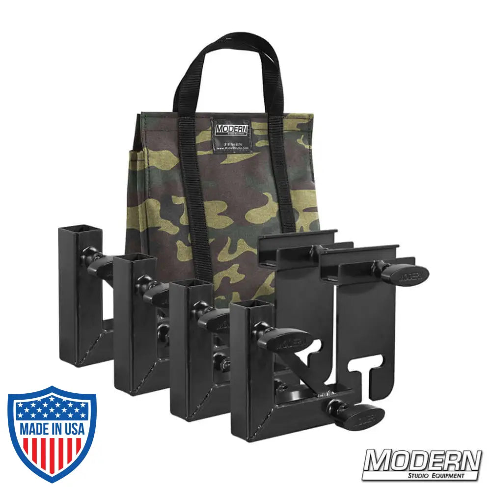 1" Square Stock Frame Kit with camo bag for film grip and rigging