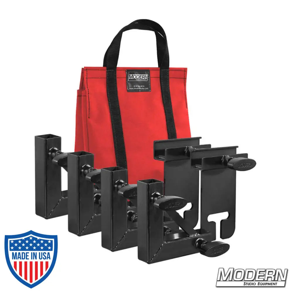 1" Square Stock Frame Kit with red carrying bag for film grip rigging