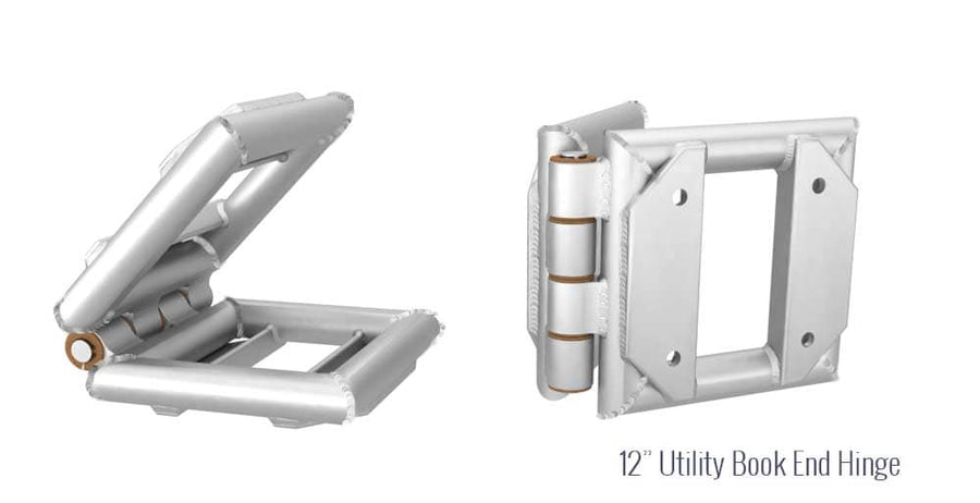 XSF 20.5-inch x 20.5-inch Bolt Plate Utility Bookend Hinge and Center Pivot