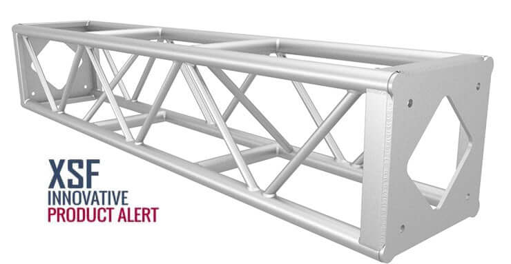 XSF 16-inch x 16-inch Protective Bolt Plate Utility Truss for film grip and rigging applications - aluminum truss with steel bolts