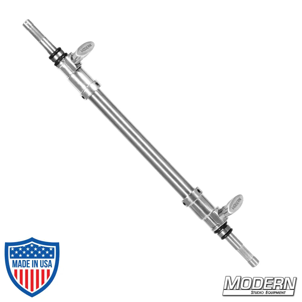 21-1/2-inch 2-Way Telescoping Baby Arm for film grip rigging by Modern Studio Equipment. Measures from 21-1/2" to 32".