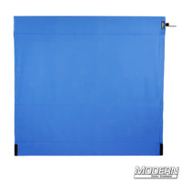 Digital Blue Wag Flag for film grip and rigging on stainless frame