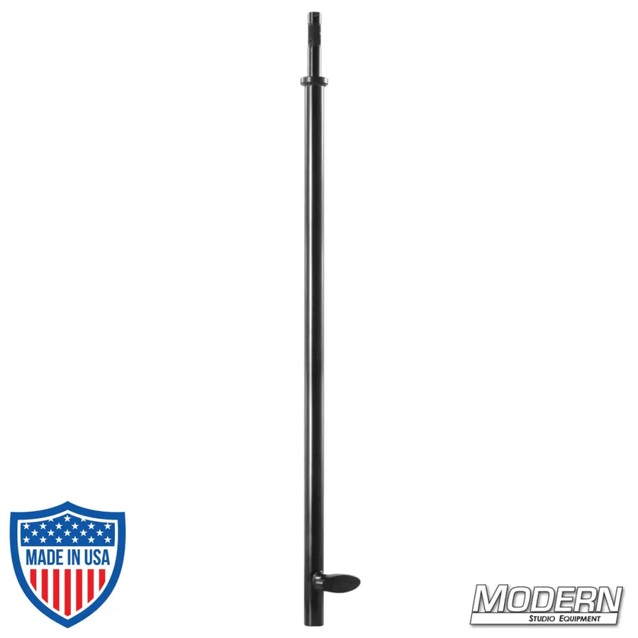 24-inch Baby Stand Extension in black zinc for film grip and rigging equipment