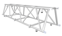 24-inch space saving truss for film grip and rigging stacks on a truss dolly, reducing truck space for transportation.