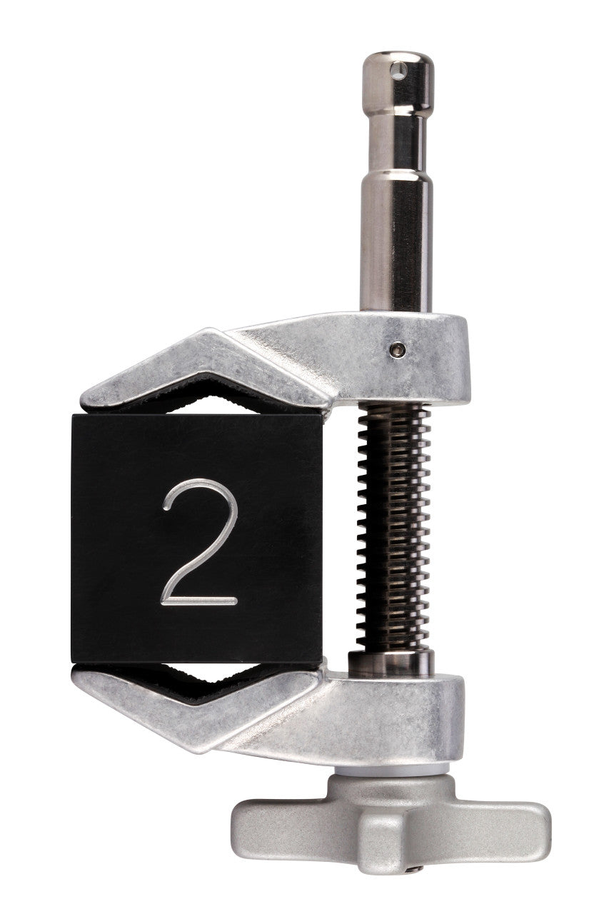 2 Inch Center Jaw Cardellini Clamp® for film grip and rigging, dimensions 3x7x3.75 inches