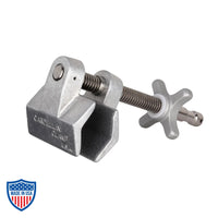 3-inch Cardellini Clamp® (3E) for film grip and rigging, showing side and front view with dimensions of 3x8x3.75 inches