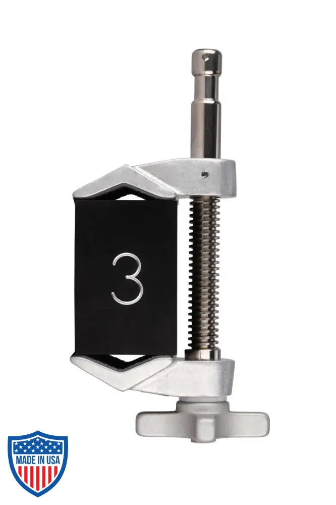 3 Inch Center Jaw Cardellini Clamp® for film grip and rigging, 3.00 in width, 8.25 in height, and 3.75 in depth