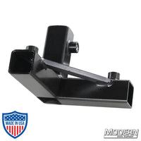 3-Way Pass Through Corner for 1-inch Square Tube in Black Zinc with Set Screws used in film grip and rigging.