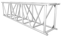 30-inch x 20.5-inch aluminum utility truss with aluminum fork end connections, standard and custom lengths, for film, grip, and rigging applications.