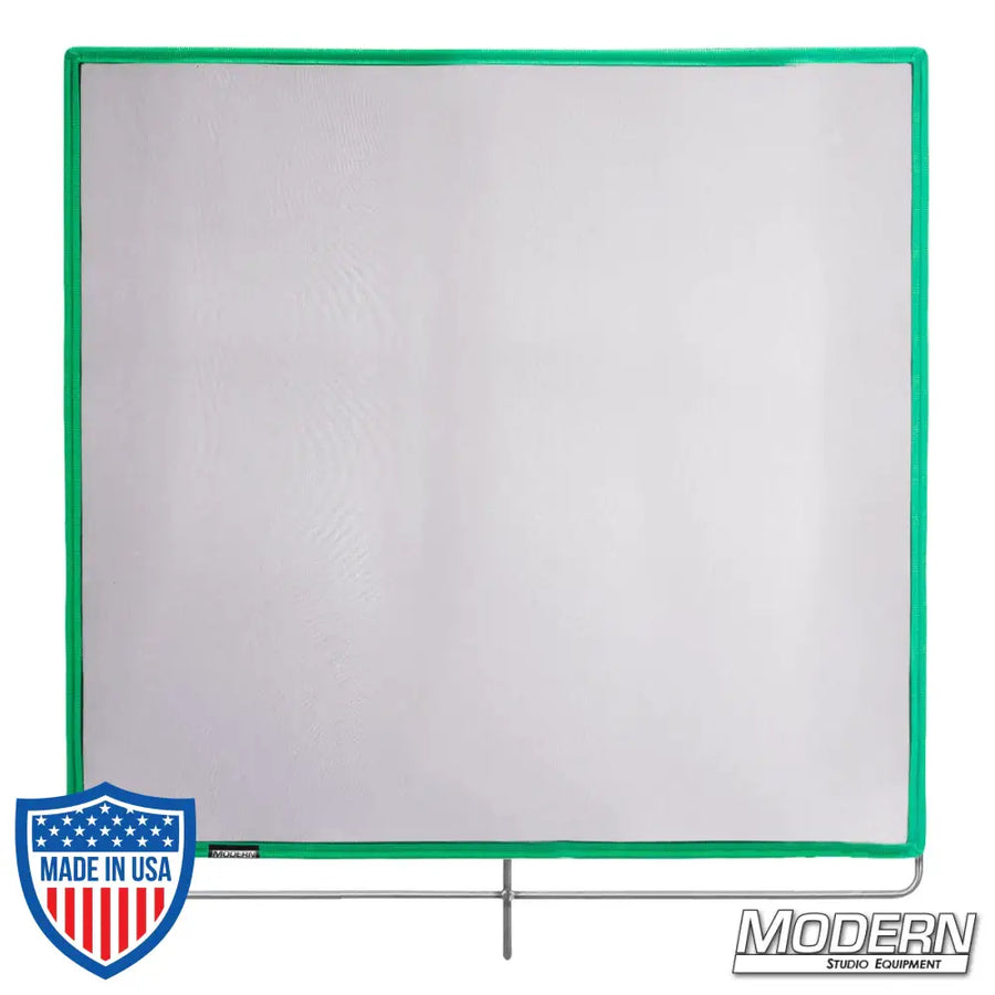 36-inch x 36-inch Black Single Scrim with stainless steel frame for film grip and rigging.