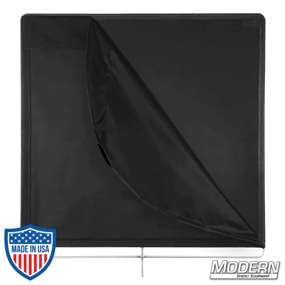 36-inch x 36-inch Black Underwater Floppy for film grip and rigging by Modern Studio Equipment, showing stainless steel frame and black cloth