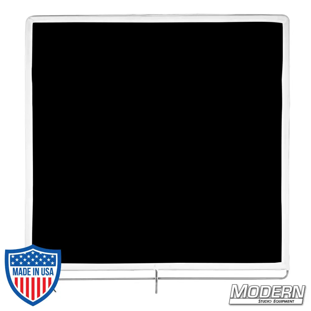 36-inch x 36-inch Ultrabounce®, black side showing, used for negative fill in film grip and rigging applications.