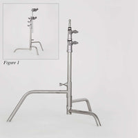 American 20-inch Century Stand (C-Stand) 2-Rise Non-Spring Load - Full Base, film grip rigging equipment for versatile support.