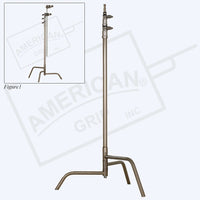 American 40-inch Century Stand (C-Stand) 2-Rise Spring Load - Full Base for film grip and rigging needs