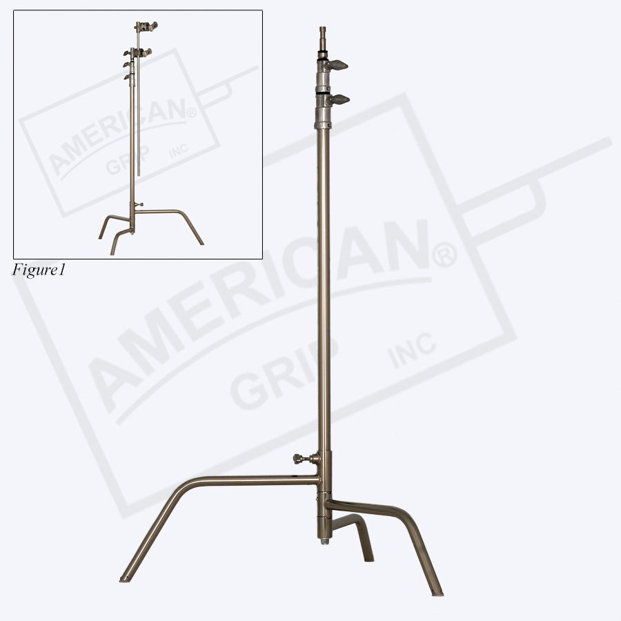 American 40-inch Century Stand (C-Stand) 2-Rise Spring Load Stair Leg - Full Base