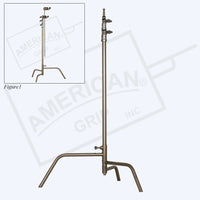 American 40-inch Century Stand C-Stand 2-Rise Spring Load Stair Leg for film grip rigging with large and small view