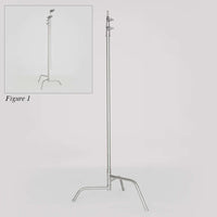 American 60-inch Century Stand (C-Stand) 2-Rise Spring Load with Full Base for film grip rigging in studio or on set.