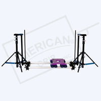 American DD Black Drop Down Slider Kit with adjustable drop down, leveling pad, and SKB box for film grip and rigging.