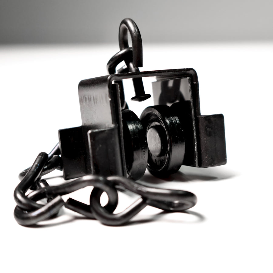 M140/300 Series Curtain Track Carrier H&H - Black