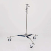 American Sr. Roller 2-Rise 1-inch x 29 1/4-inch, film grip rigging stand, footprint 5', min height 4'8", max height 11'1", weight 32 lbs.