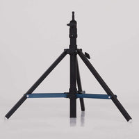 American Steadicam Stand with 1-Rise, 1-inch x 24-inch legs, black color, 12-inch straps, 38-inch diameter footprint for film grip rigging.