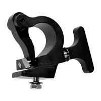 Mega-Claw truss clamp for hanging intelligent lighting fixtures, ideal for film grip rigging, fits 1.5" to 2" OD pipes.