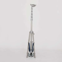 American H/D High Roller 4-Rise stand, ideal for film grip and rigging, 1-1/4 in. x 36 in. leg, min height 6'2", max height 22'2".