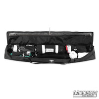 On the Go 48" x 48" Foldable Frame Kit packed in a custom bag for film grip and rigging equipment.