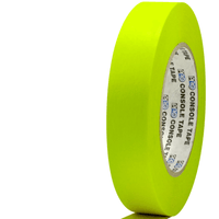 Pro Console Tape 1-inchx60yd premium flatback paper tape in bright yellow, ideal for film grip rigging, color coding, and labeling.