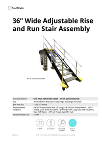 ModTruss Adjustable Height Stair Assemblies