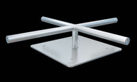 XSF Truss T-Topper lighting mount for film grip and rigging equipment, shown in aluminum construction against a black background